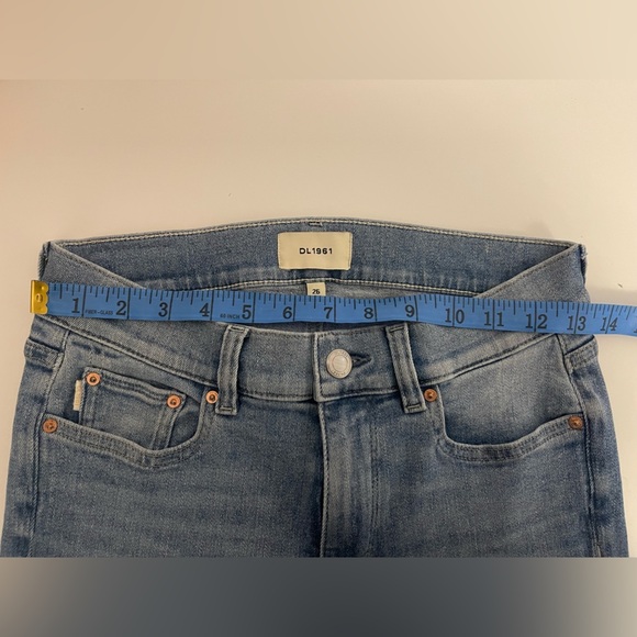 DL1961 Mara straight Light Blue crop Jeans premium sustainable denim 26 - Picture 7 of 7